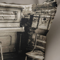 Piano Cabin Throw Pillow Cover Rustic Couch Cushion -