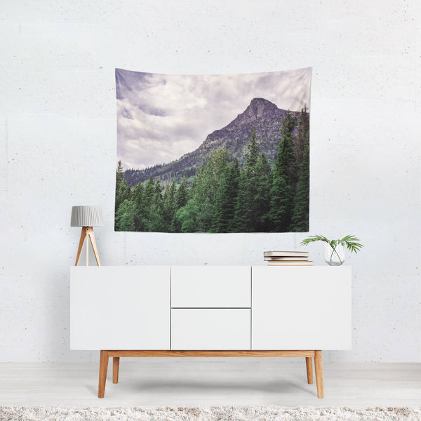 Mountain Peak Wall Tapestry Glacier National Park -