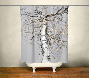 Aspen Tree Shower Curtain 71x74 inch Forest Decor Colorado -