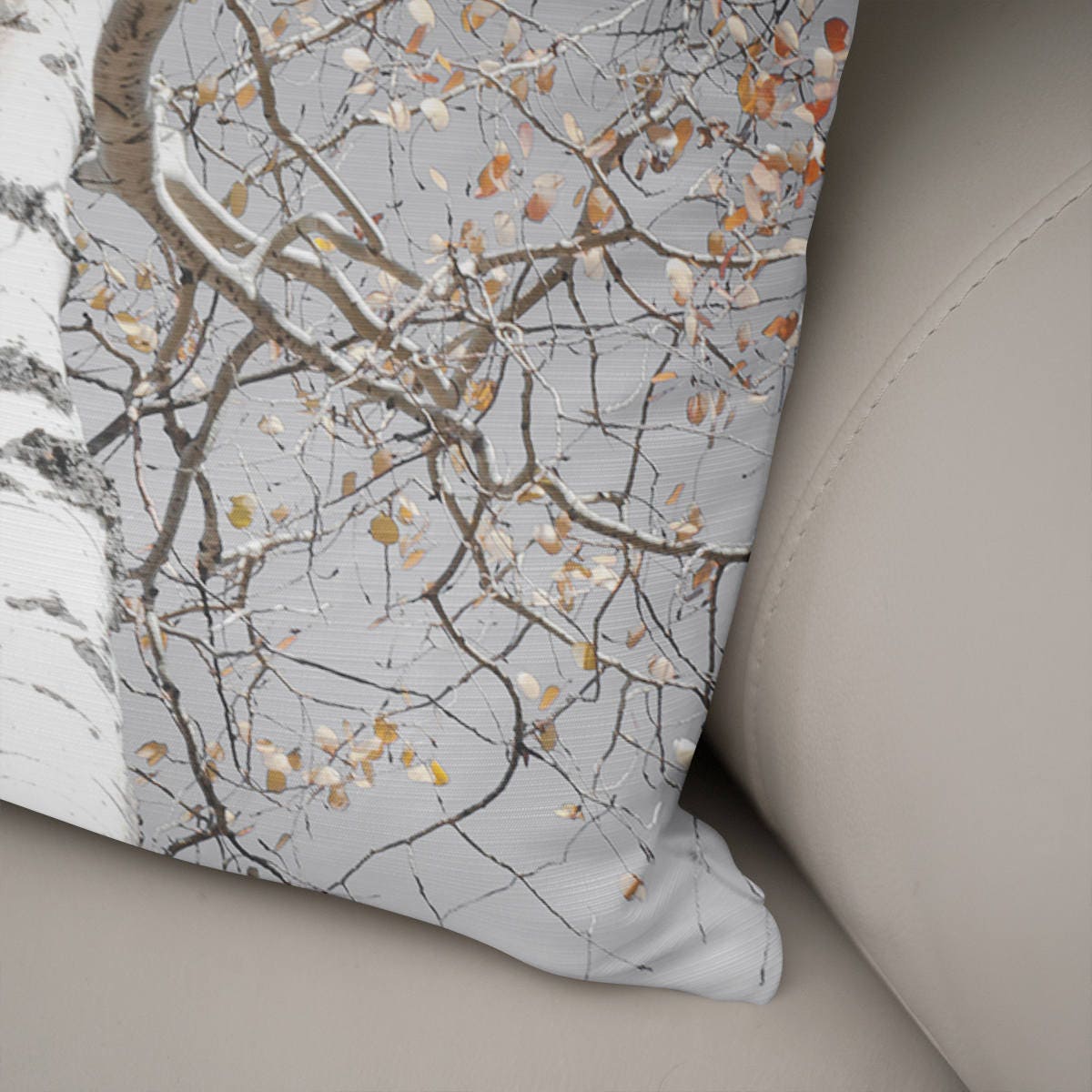 Towering Aspen Throw Pillow Cover Birch Tree Decor - Pillows