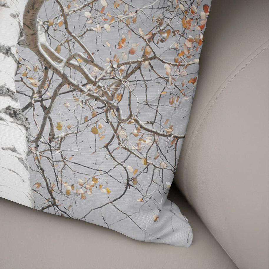 Towering Aspen Throw Pillow Cover Birch Tree Decor - Pillows