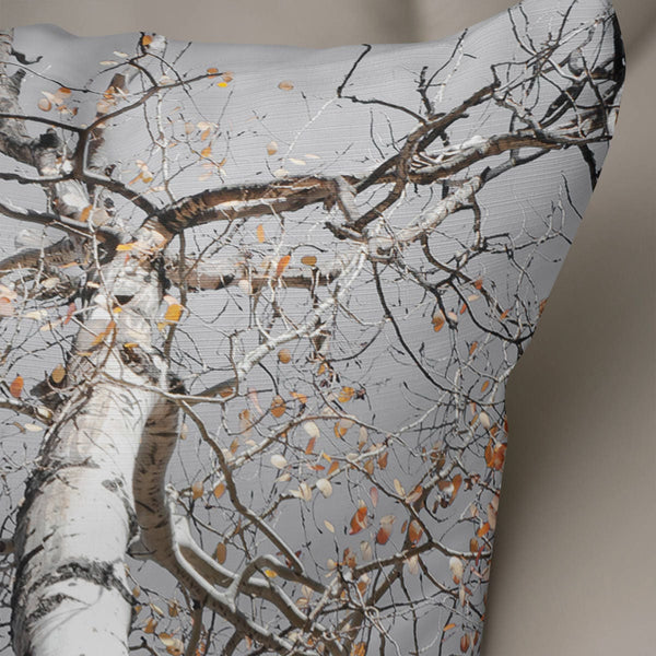 Towering Aspen Throw Pillow Cover Birch Tree Decor - Pillows