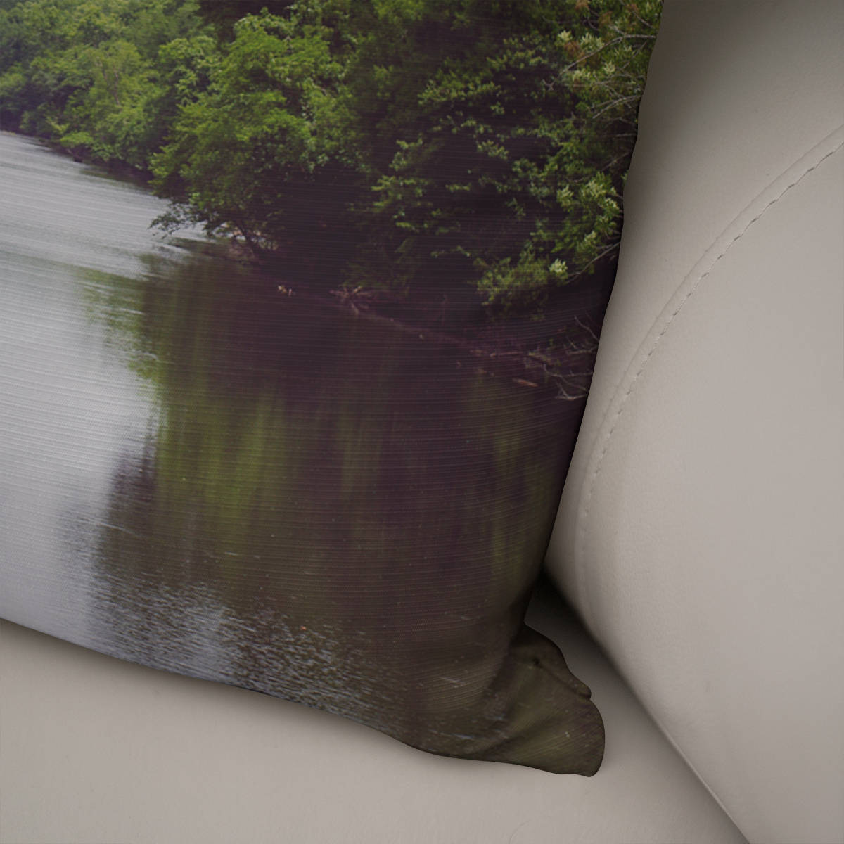 Louisiana River Nature Throw Pillow Cover - Pillows
