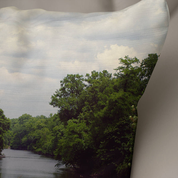 Louisiana River Nature Throw Pillow Cover - Pillows