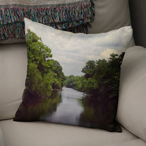 Louisiana River Nature Throw Pillow Cover - Pillows
