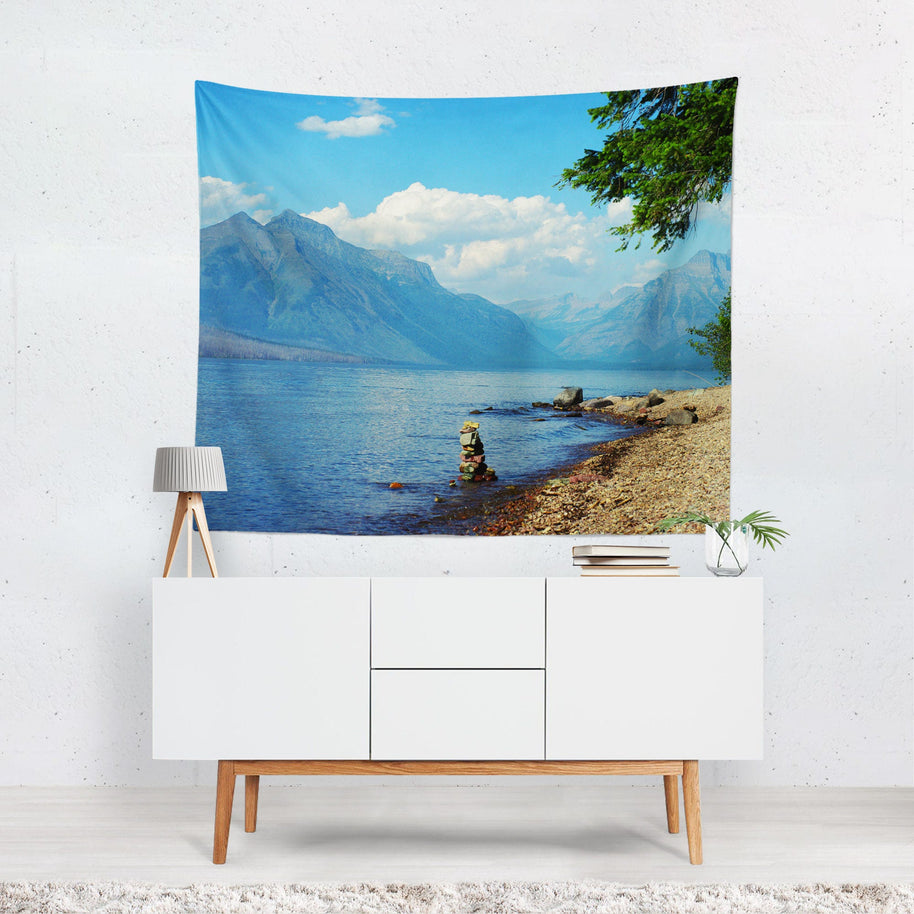 Lake McDonald Glacier National Park Wall Tapestry -