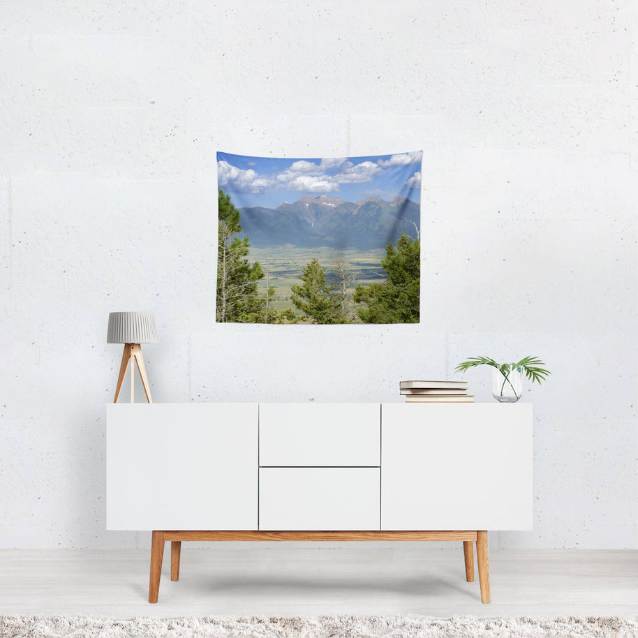 Montana Mountain Range Scenic Nature Wall Tapestry -