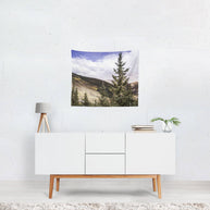 Mountain Treeline Colorado Wall Tapestry - Decorative