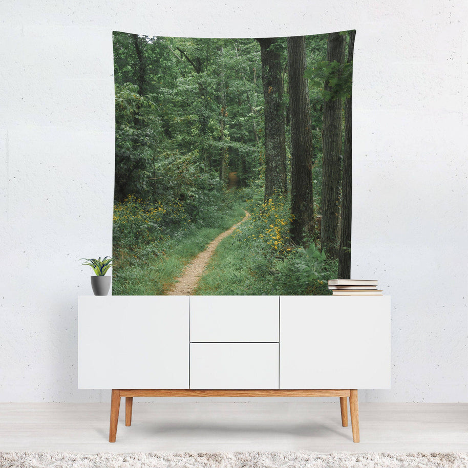 Dream Forest Wall Tapestries Green Bedroom Decor -