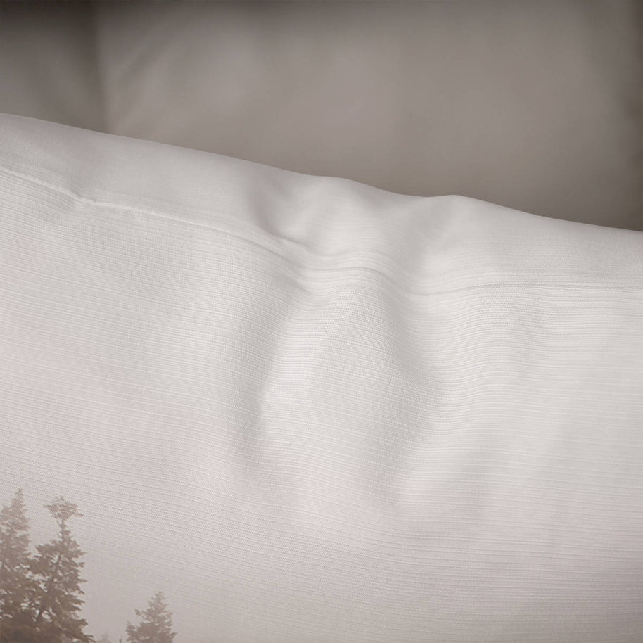 Foggy Forest Throw Pillow Cover Pine Trees Decorative