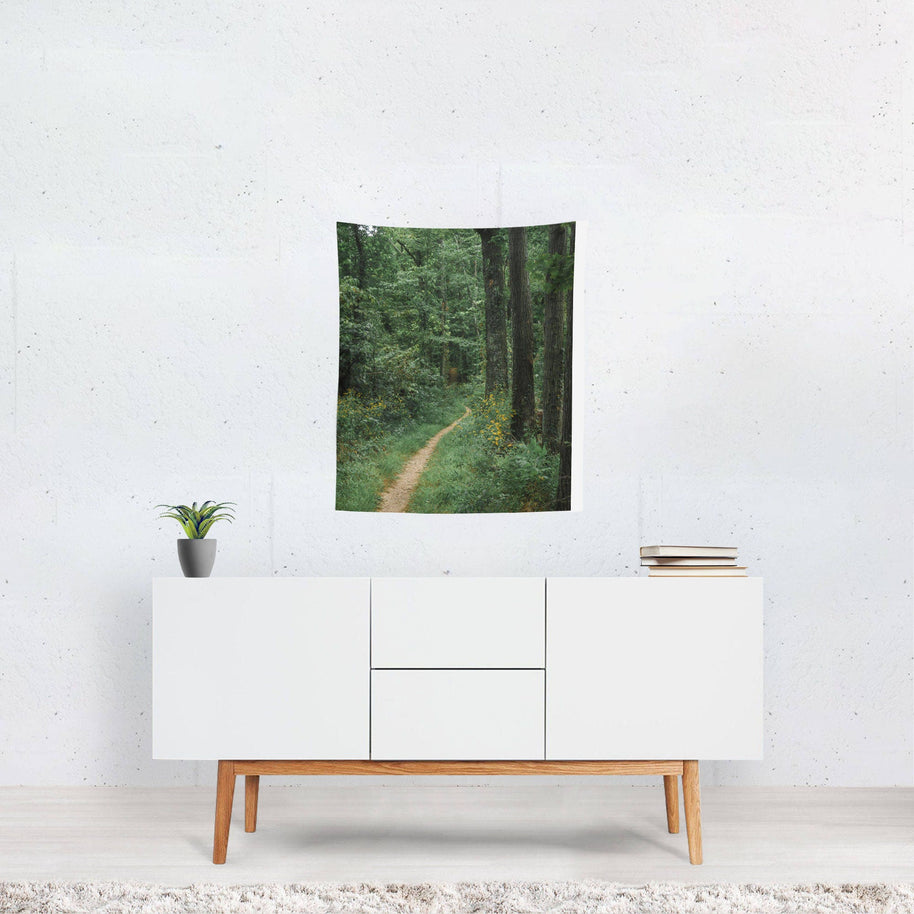 Dream Forest Wall Tapestries Green Bedroom Decor -