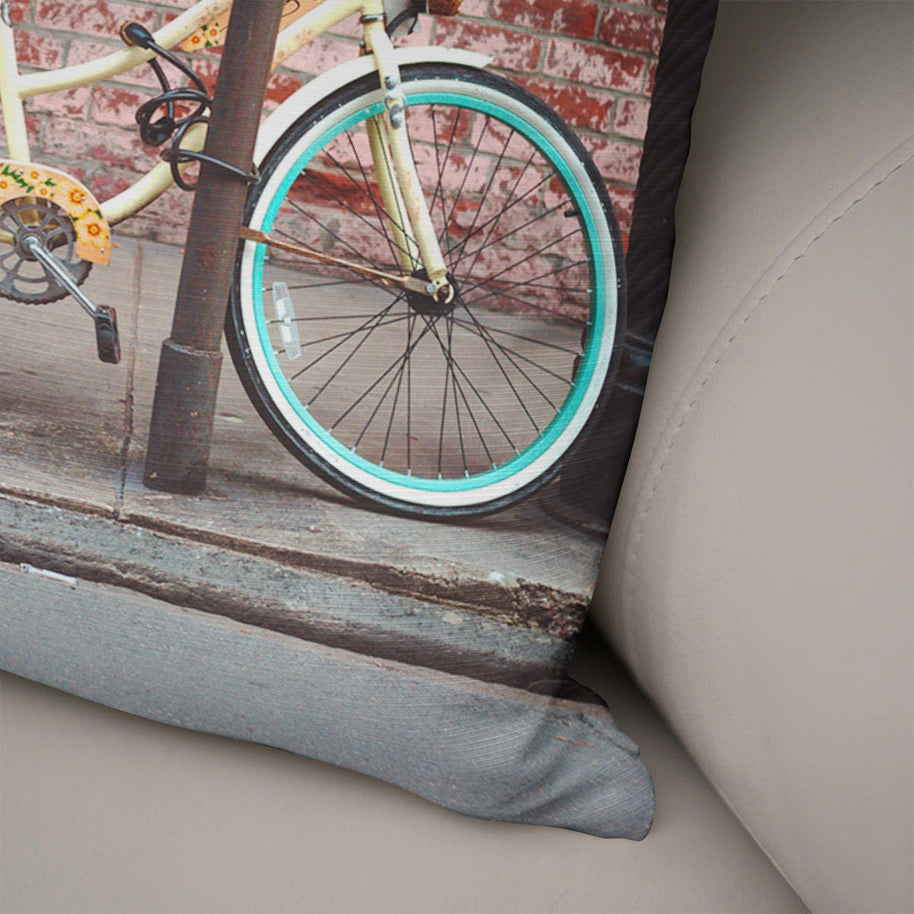 Huffy Bicycle Modern Throw Pillow Cover New Orleans Decor -
