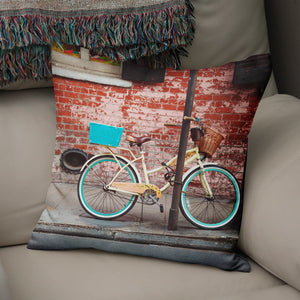 Huffy Bicycle Modern Throw Pillow Cover New Orleans Decor -