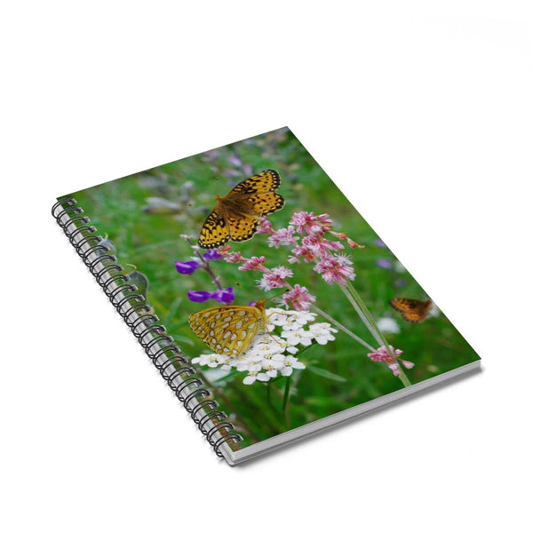 Wildflowers And Butterflies Notebook - Spiral or Hard Cover