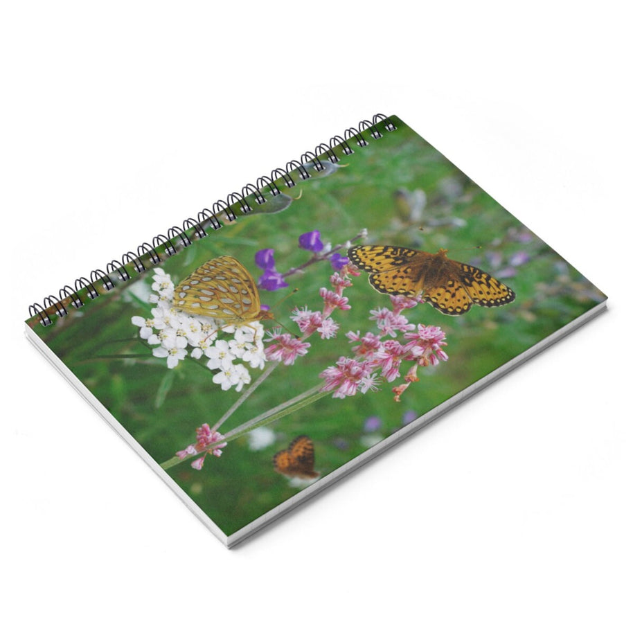 Wildflowers And Butterflies Notebook - Spiral or Hard Cover
