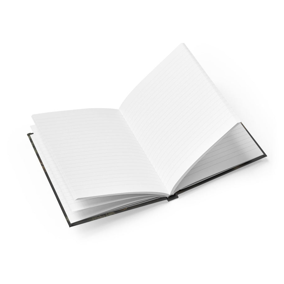 Turkey tail mushroom Notebook - Hard Cover Ruled Line or Blank