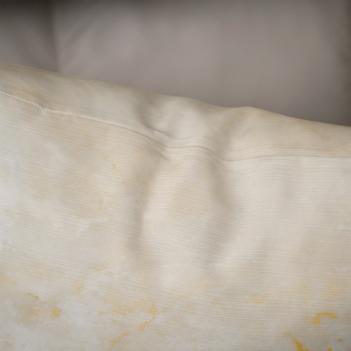 Abstract Yellow Pillow Cover Yellowstone Mineral Texture -