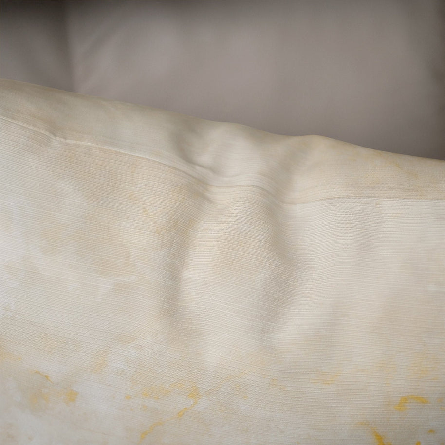 Abstract Yellow Pillow Cover Yellowstone Mineral Texture -