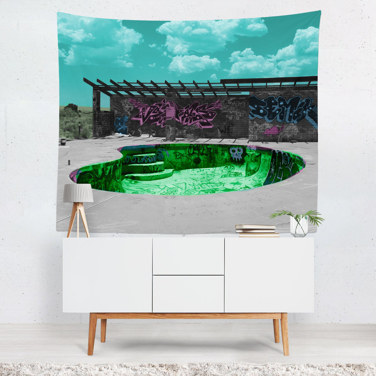 Pop Art Graffiti Zoom Wall Tapestry - Decorative Tapestries