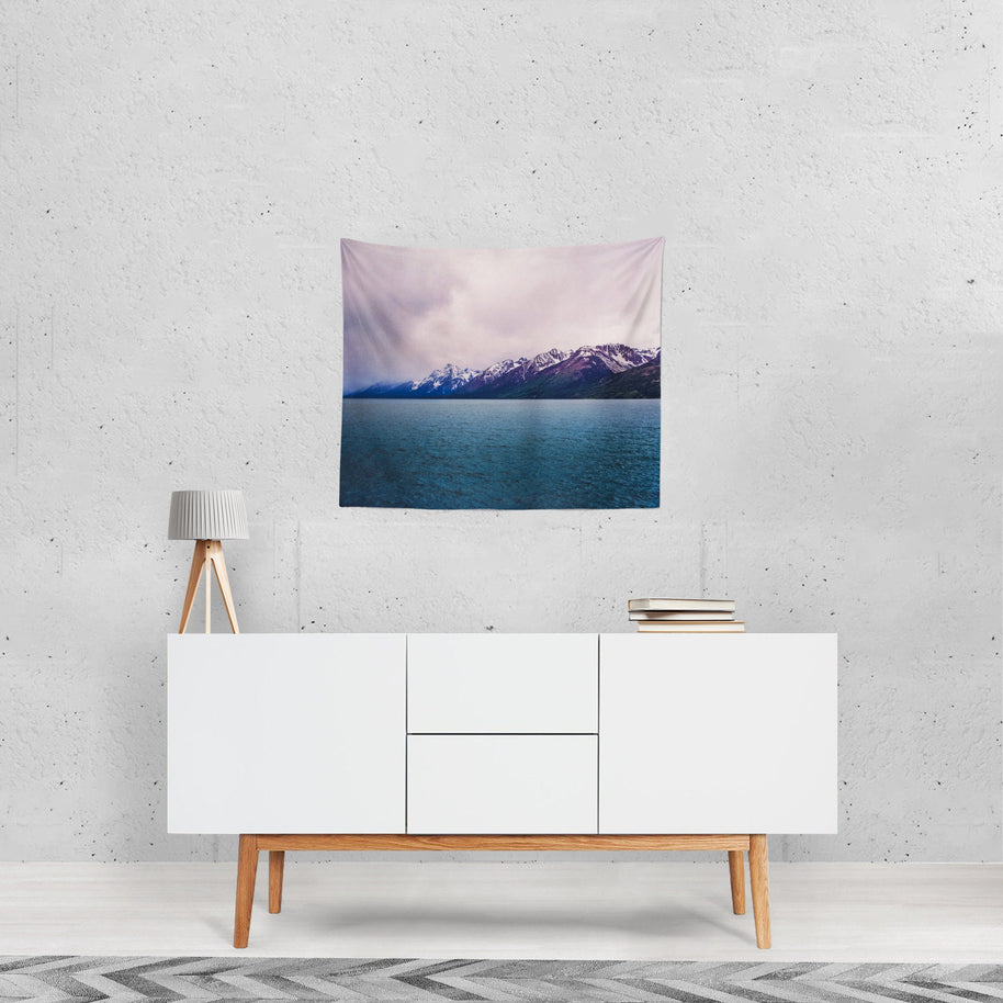 Teton National Park Lake Wall Tapestry - Decorative