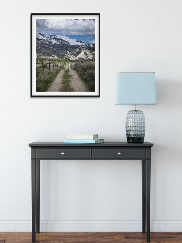 Road to the Mountains Photo Print Southern Idaho Wall Art -