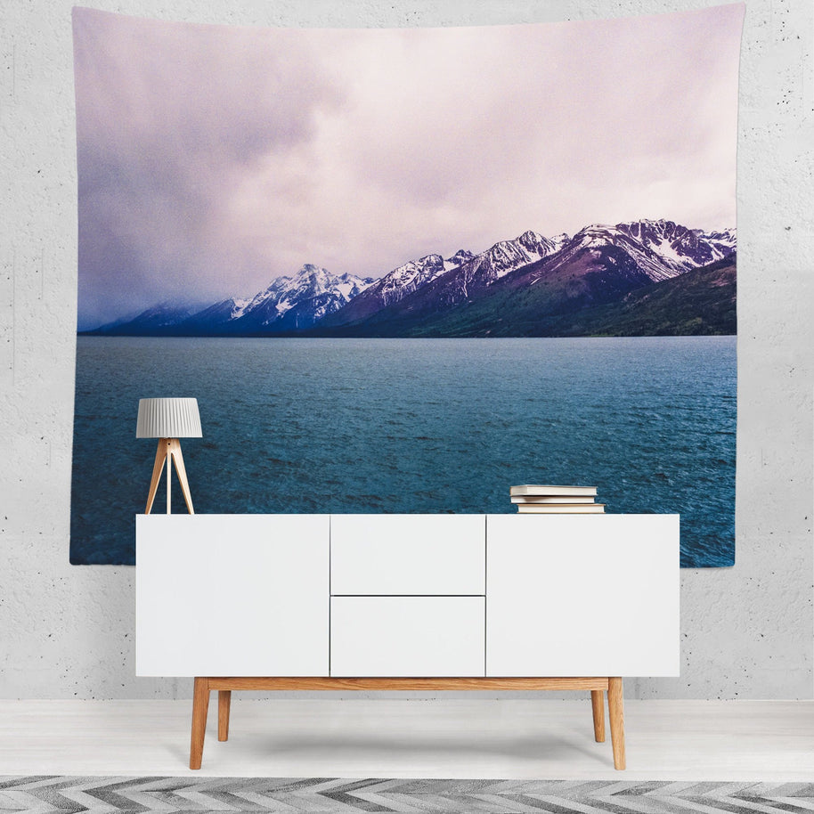 Teton National Park Lake Wall Tapestry - Decorative