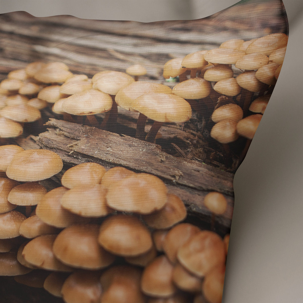 Mushroom Throw Pillow Cover Earthy Decor - Pillows