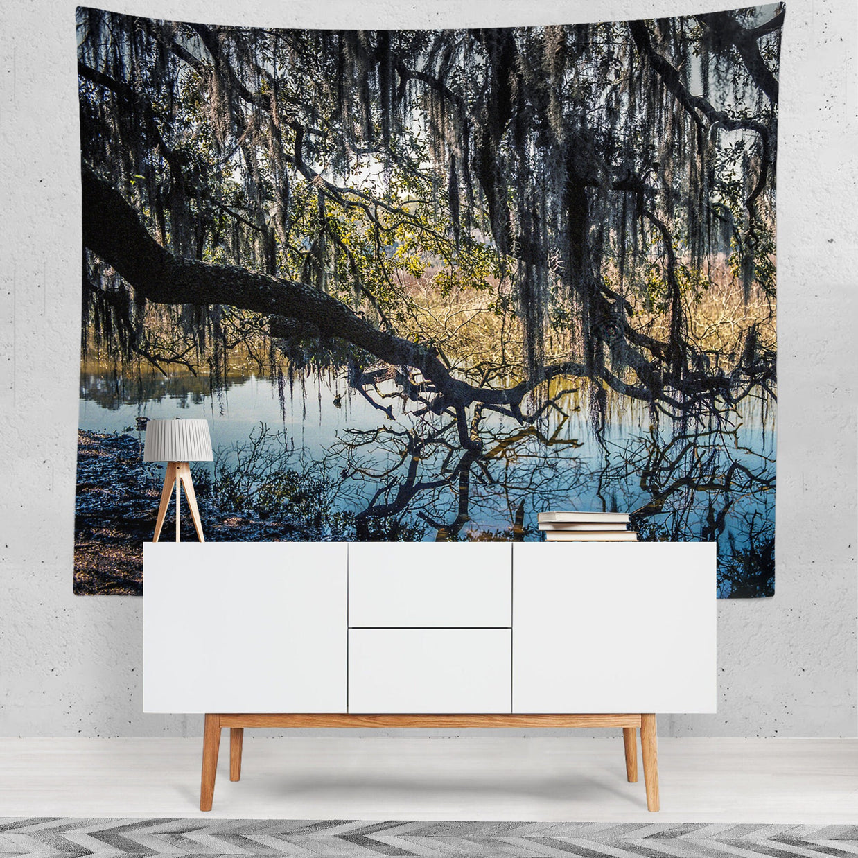 Tree Branches Modern Wall Tapestry Georgia Coast -