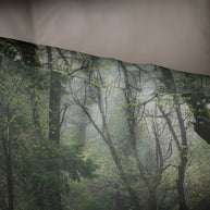 Misty Forest Throw Pillow Cover Yosemite National Park -