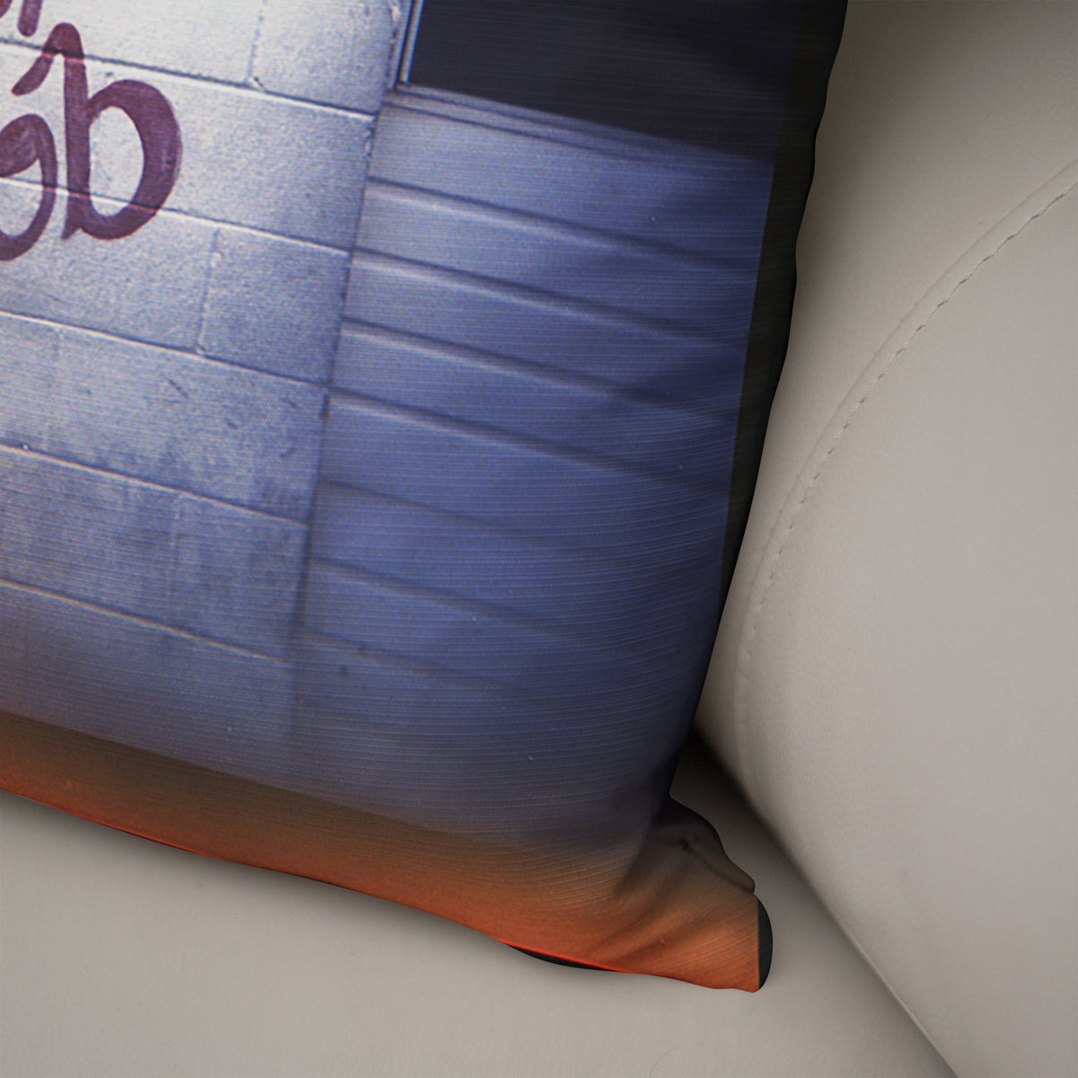 Retro Throw Pillow Cover Garage Art - Pillows