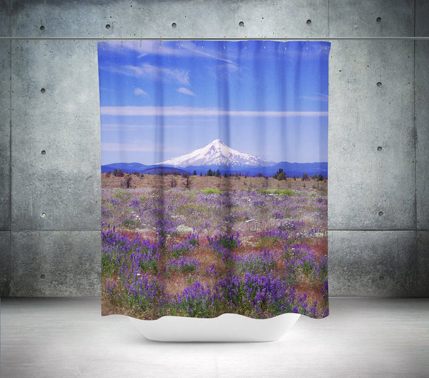 Mt Hood Oregon Shower Curtain 71x74 inch - in (180x188cm) -