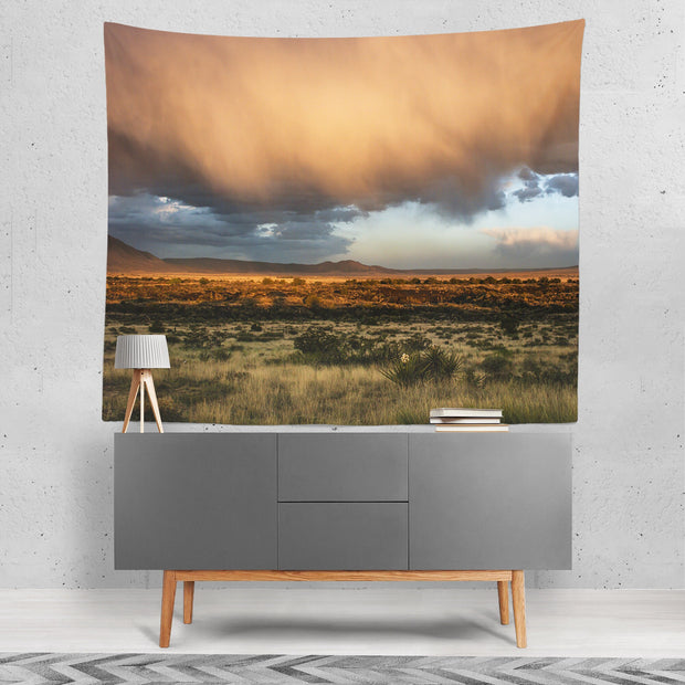 Stormy Weather Southwest Wall Tapestry - Decorative