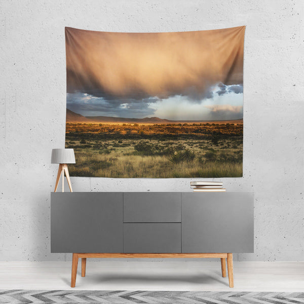 Stormy Weather Southwest Wall Tapestry - Decorative