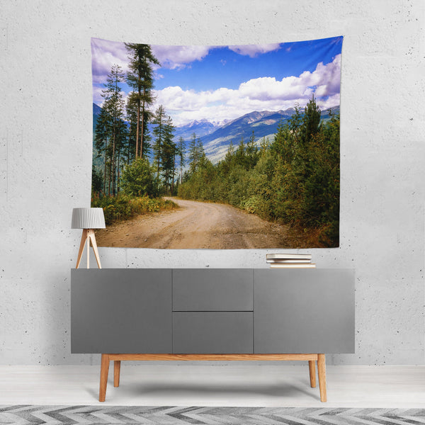 British Columbia Forest Wall Tapestry Pacific Northwest