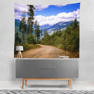 British Columbia Forest Wall Tapestry Pacific Northwest