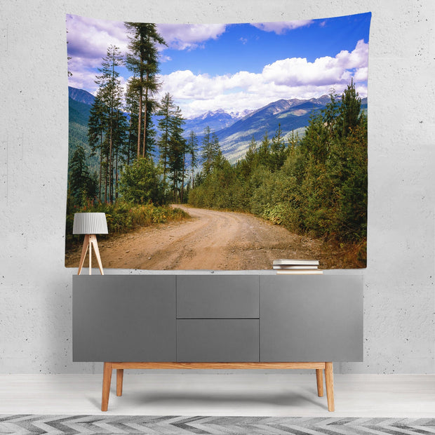 British Columbia Forest Wall Tapestry Pacific Northwest
