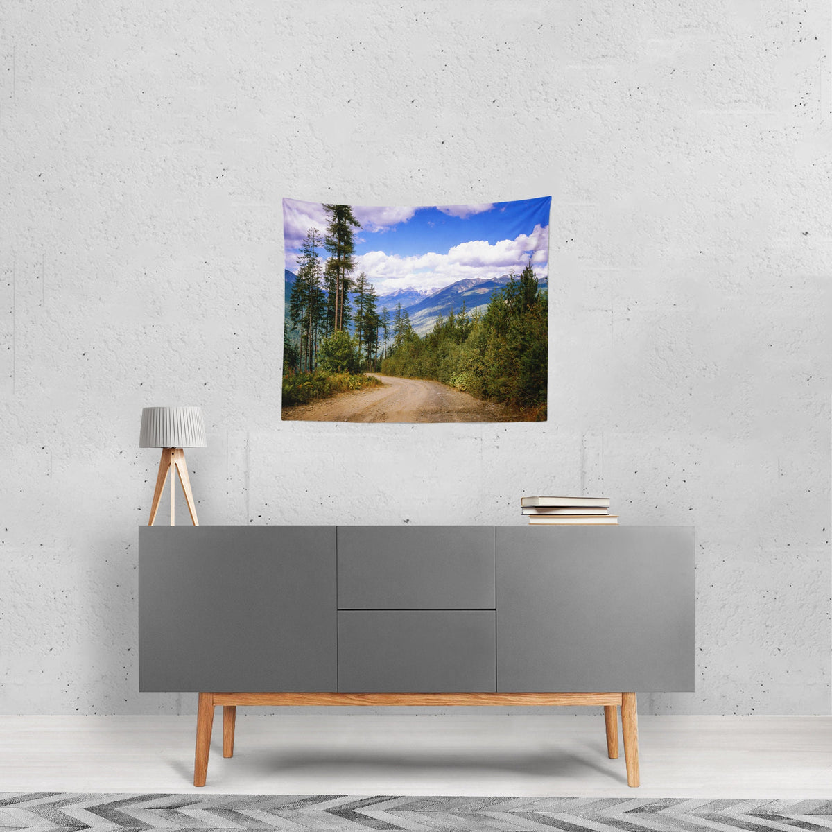 British Columbia Forest Wall Tapestry Pacific Northwest