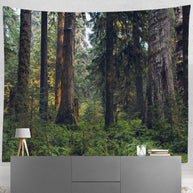Olympic Rain Forest Wall Tapestry Cedar Trees - Decorative