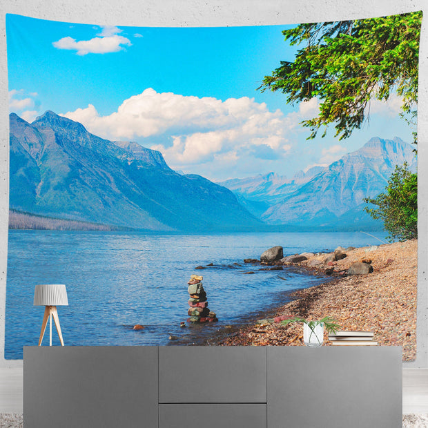 Lake McDonald Glacier National Park Wall Tapestry -