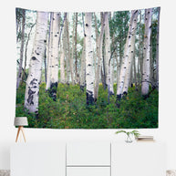 Mountain Birch Forest Wall Tapestry Trees Utah Art -