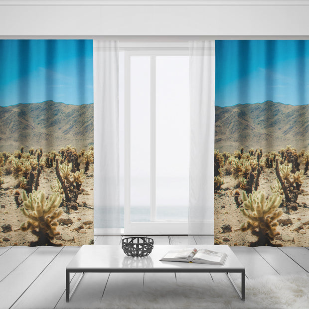 Joshua Tree California Desert Window Curtains 50x84 Sheer