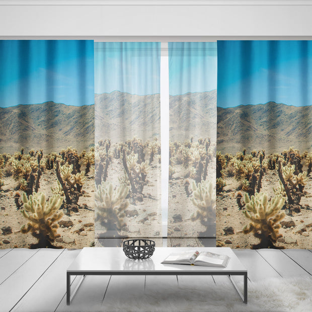 Joshua Tree California Desert Window Curtains 50x84 Sheer