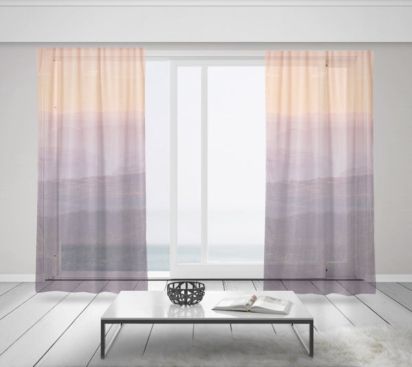 Grand Canyon Sunset Window Curtains 50x84 Sheer or Blackout