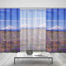 Mt Hood Oregon Window Curtains 50x84 Sheer or Blackout - &