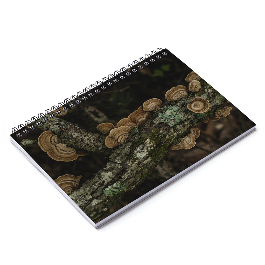 Turkey Tail Mushroom Foraging Notebook - Spiral or Hard