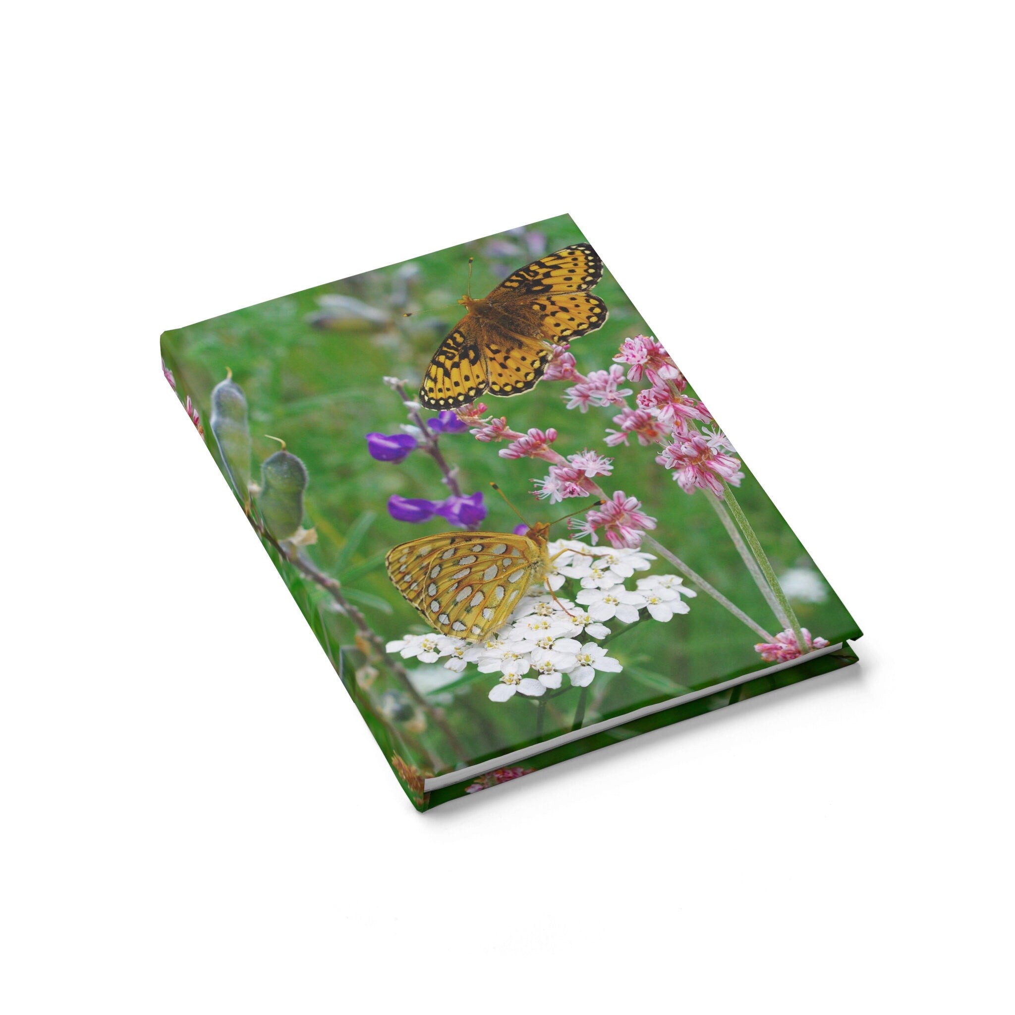 Wildflowers And Butterflies Notebook - Spiral or Hard Cover