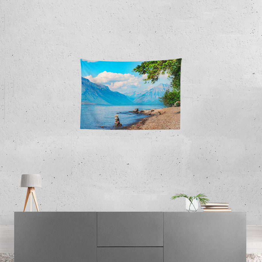 Lake McDonald Glacier National Park Wall Tapestry -