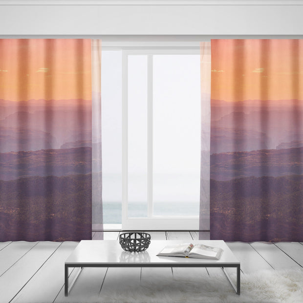 Grand Canyon Sunset Window Curtains 50x84 Sheer or Blackout