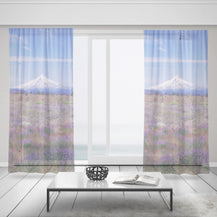Mt Hood Oregon Window Curtains 50x84 Sheer or Blackout - &
