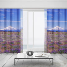 Mt Hood Oregon Window Curtains 50x84 Sheer or Blackout - &